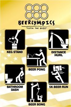 Beerlympics College Beer Poster 1491