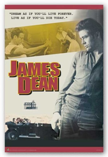 Scorpio James Dean - Dream as if you'll live forever 24"x36" Art Print Poster