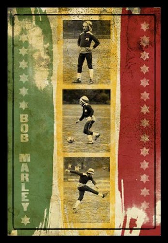Bob Marley - Soccer Collage Poster 24x36 inches