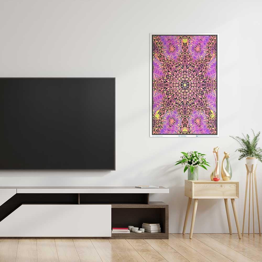 Mind Bend - Flocked - Blacklight Poster - 23" x 35"