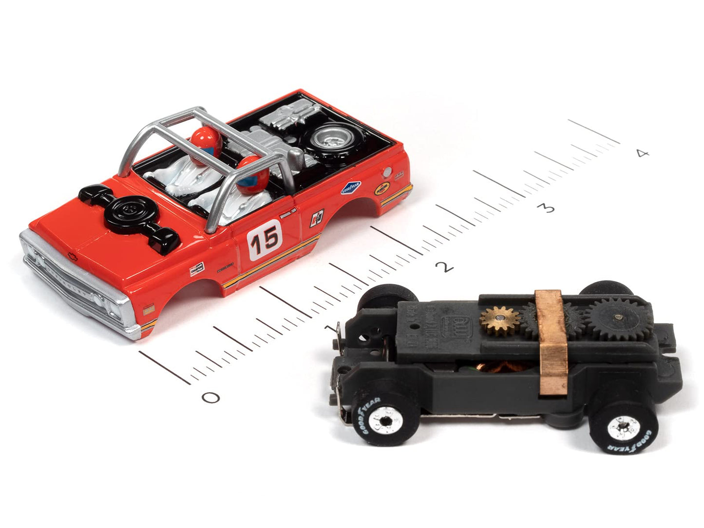 Auto World Thunderjet R34 1970 Chevrolet Baja Blazer (Red) HO Scale Slot Car