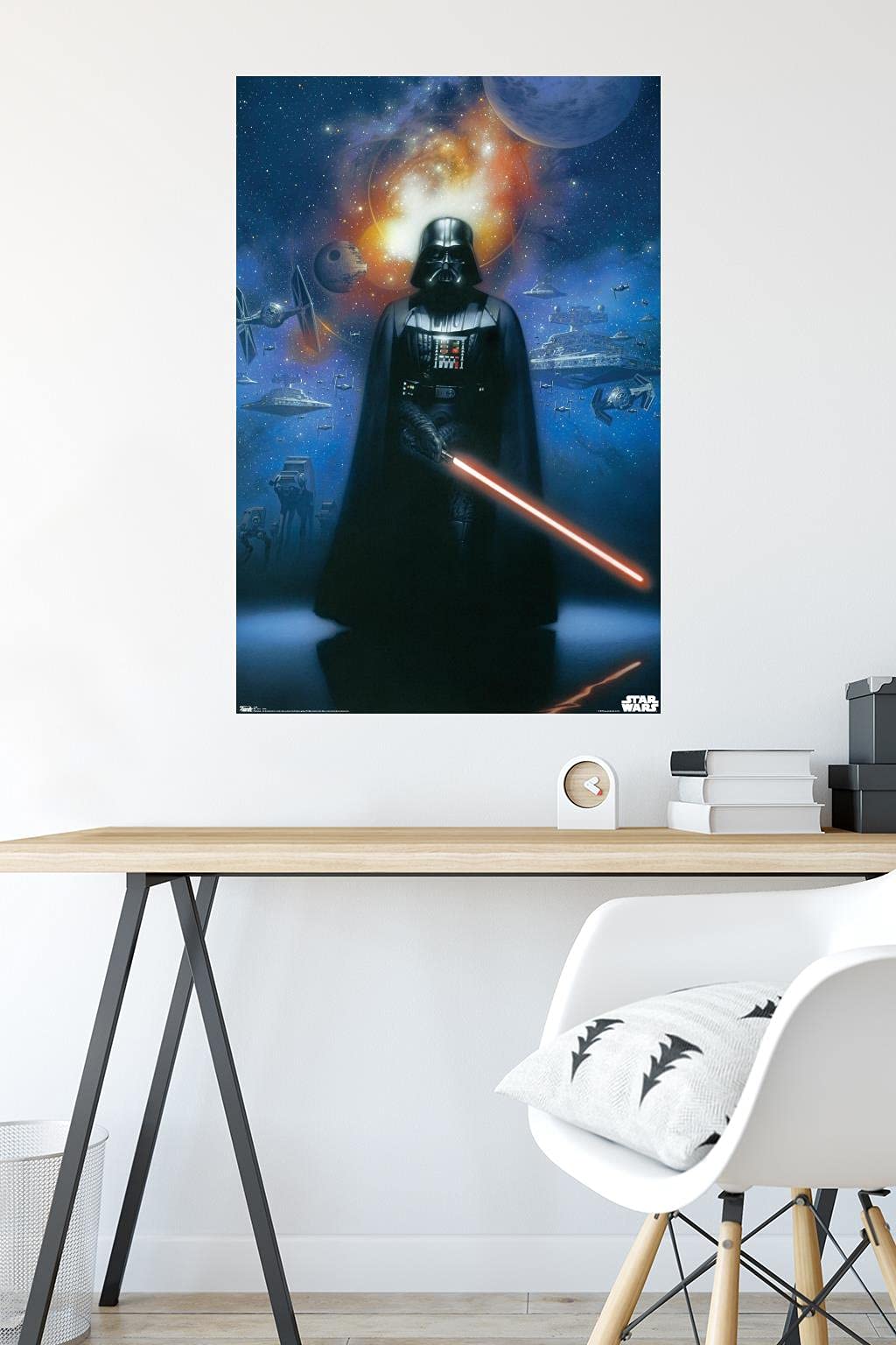 Trends International Star Wars: Saga - Vader in Space Wall Poster, 22.375" x 34", Premium Unframed Version