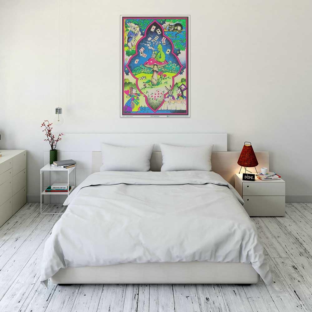 Wonderland - Flocked - Blacklight Poster - 23" x 35"