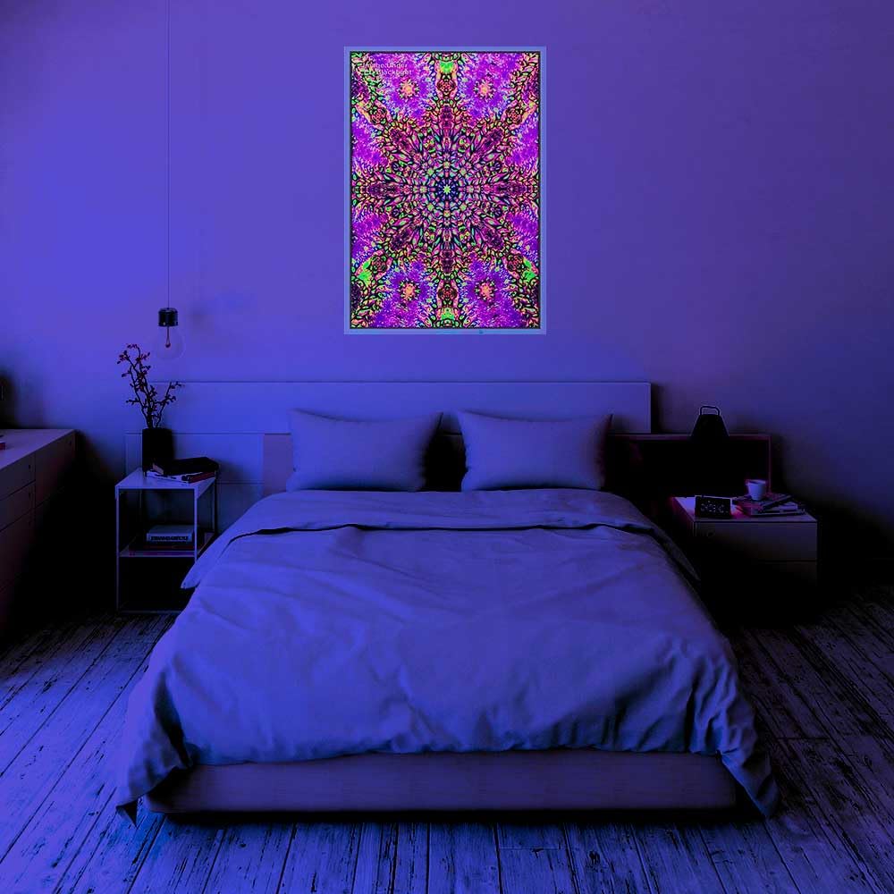 Mind Bend - Flocked - Blacklight Poster - 23" x 35"