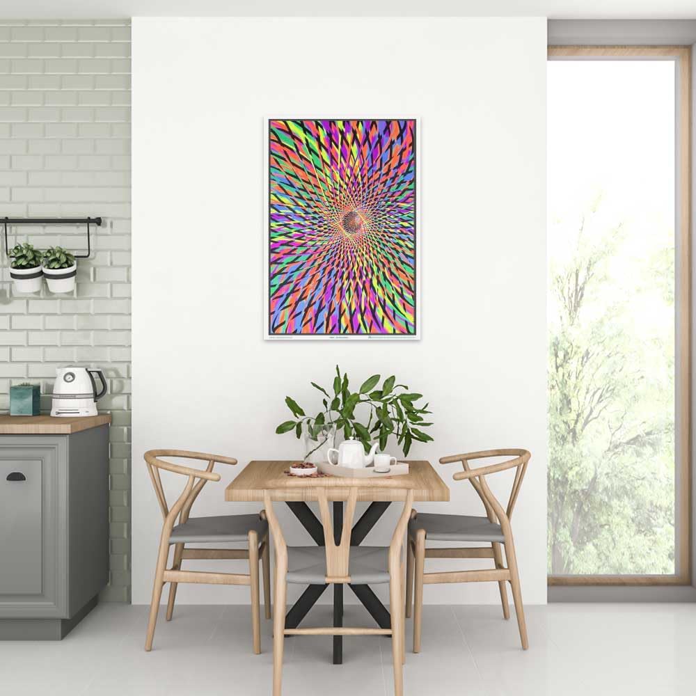 Andromeda - Flocked - Blacklight Poster - 23" x 35"