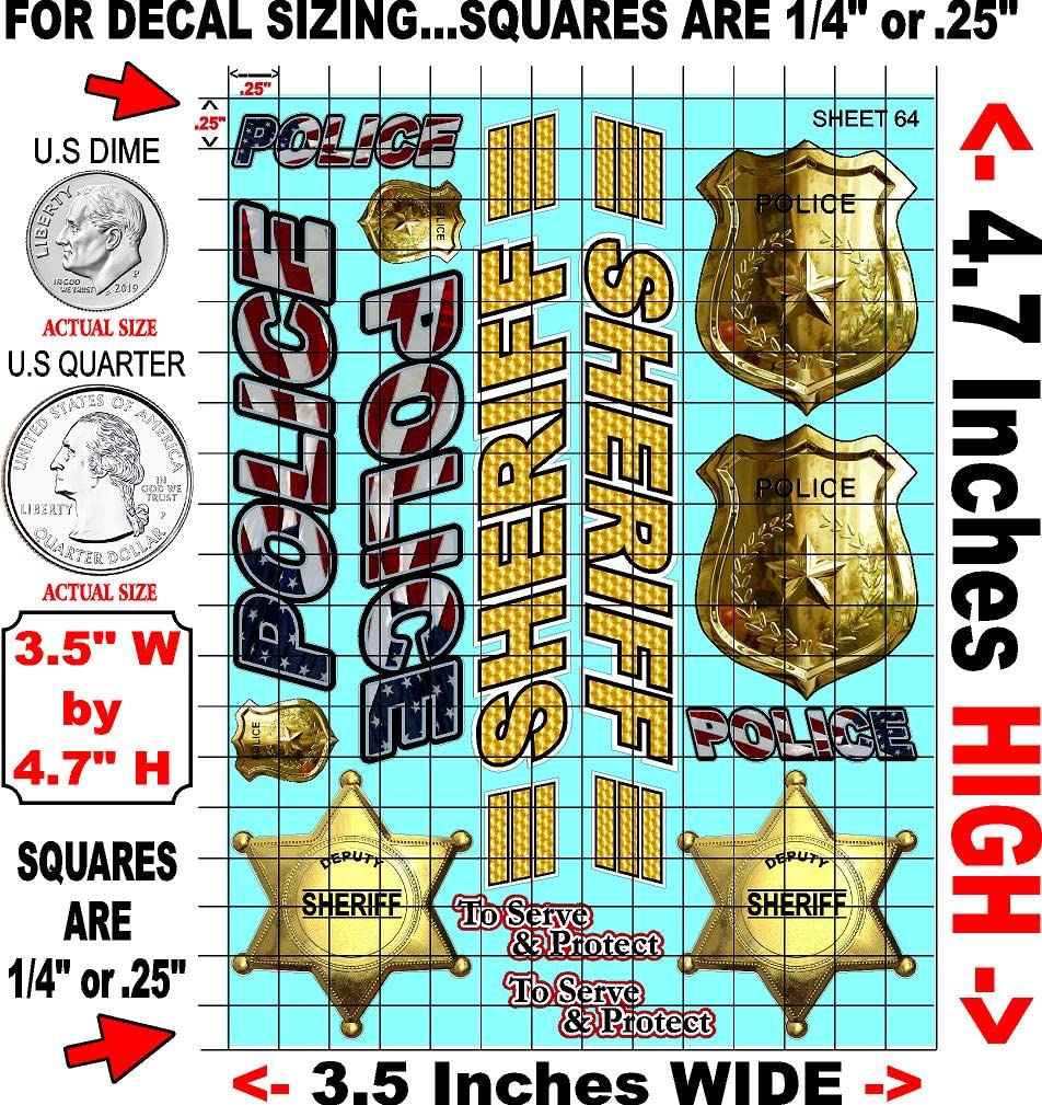 Clear Vinyl R/C Racing Sponsor Sticker Gang Sheet 64-1/24 � 1/16th Scale Model Decal Sticker Sheet Radio Control Lexan Body � Die-Cut to Shape - Peel & Stick � Water Slide