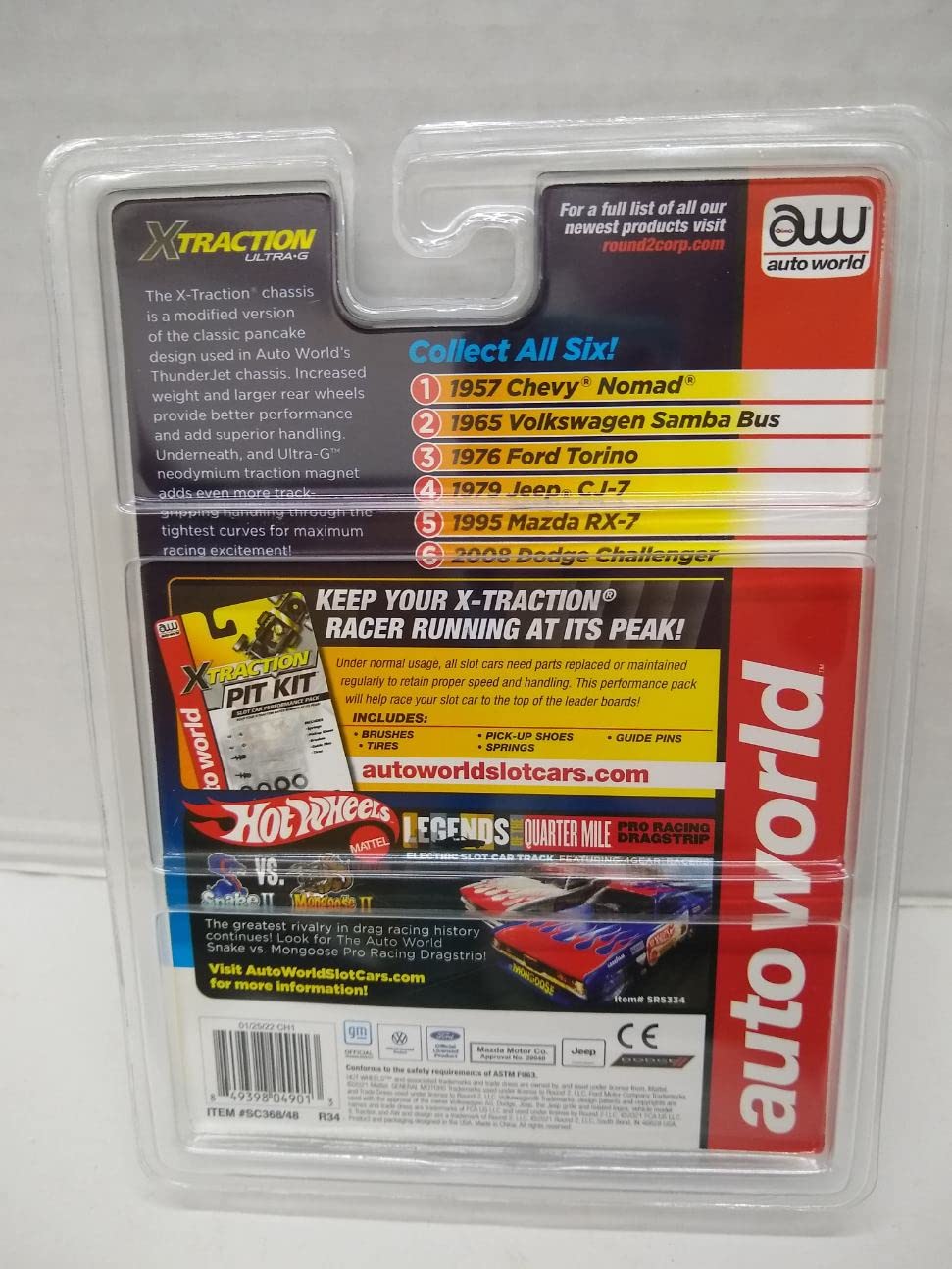 Auto World SC368-5 1995 Mazda RX-7 HO Scale Electric Slot Car - Orange