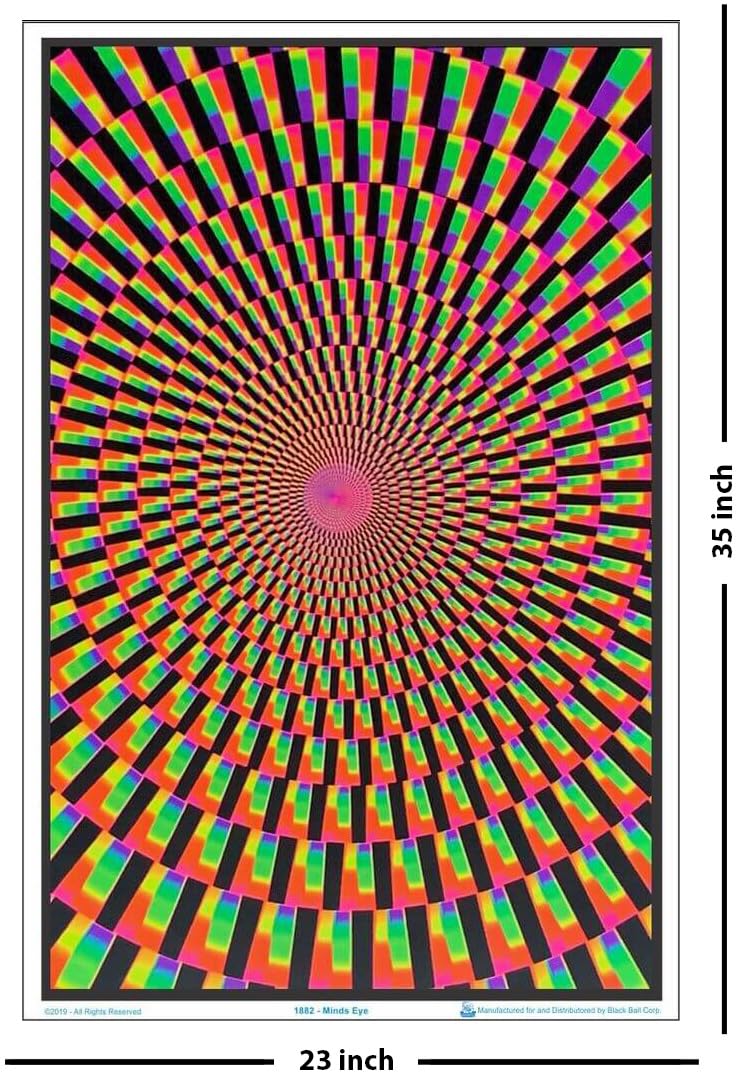 Mind's Eye - Flocked - Blacklight Poster - 23" x 35"