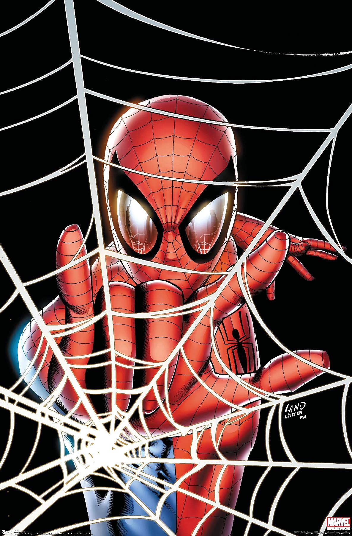 Trends International Marvel Comics - Spider-Man - Web Wall Poster, 22.375" x 34", Premium Unframed Version