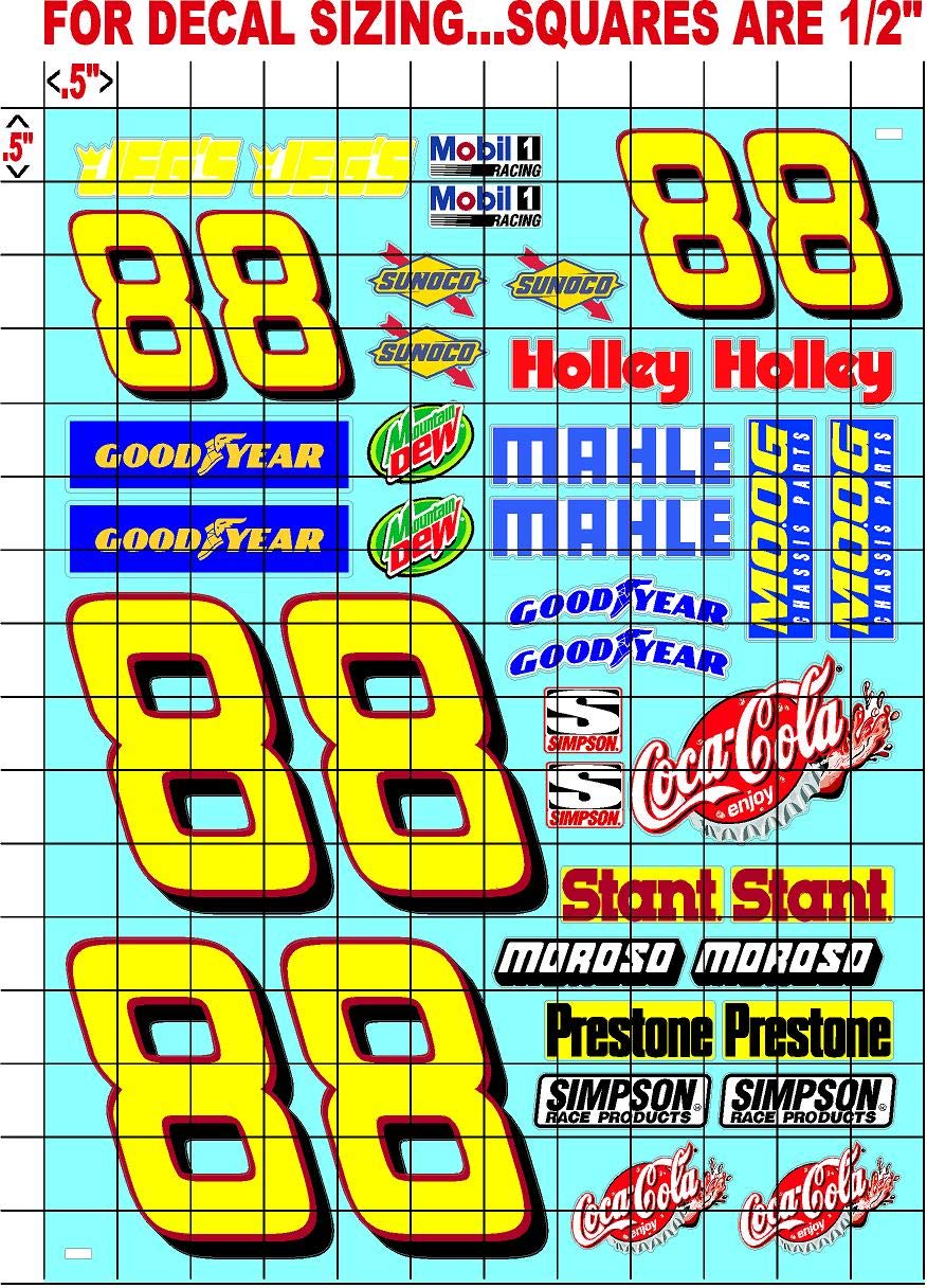 Racing Sponsor Lexan Body Car Racing - Sticker Gang Sheet 4 - White Vinyl 1/12 to 1/10 Scale White Vinyl R/C Model Decal Sticker Sheet Radio Control Lexan Body Decoration