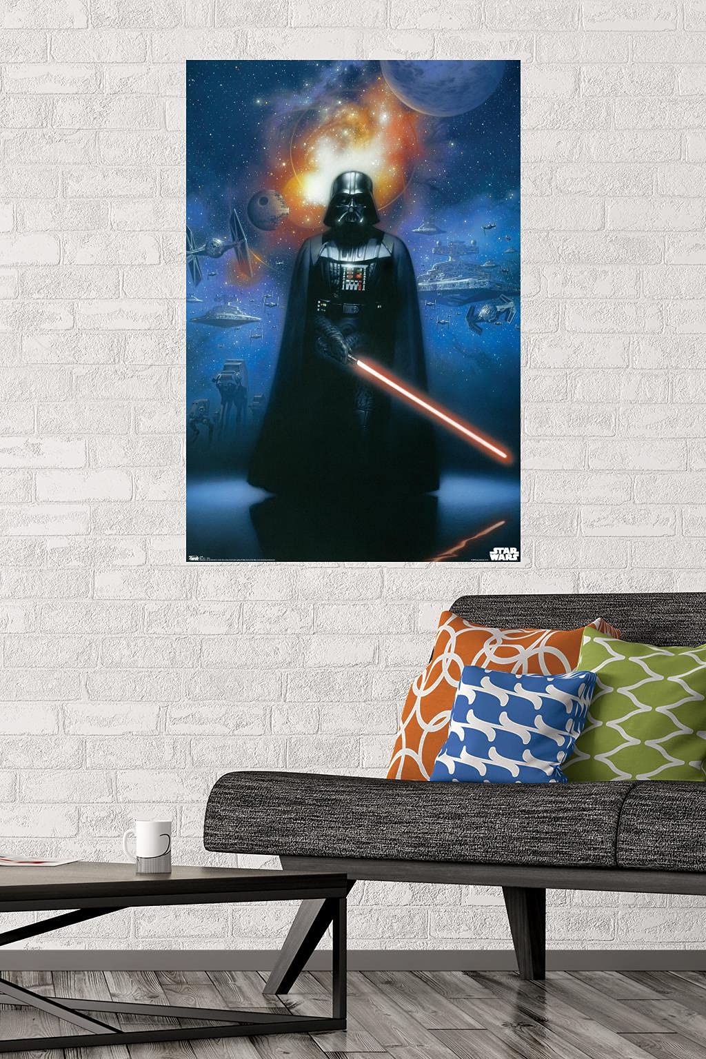 Trends International Star Wars: Saga - Vader in Space Wall Poster, 22.375" x 34", Premium Unframed Version