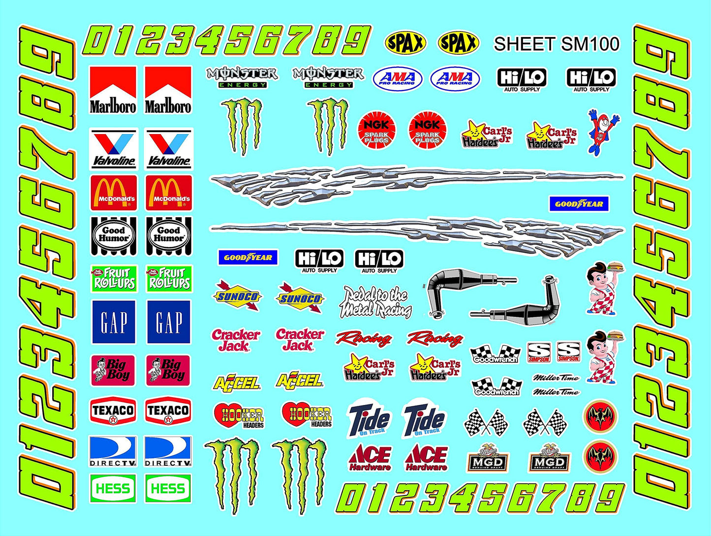 Die-Cut to Shape Sm-100 - R/c & Slot Car 1/12-1/10 Scale and Smaller Autographic Detailing Body/Shell for Lexan-Polycarbonate and monocoat