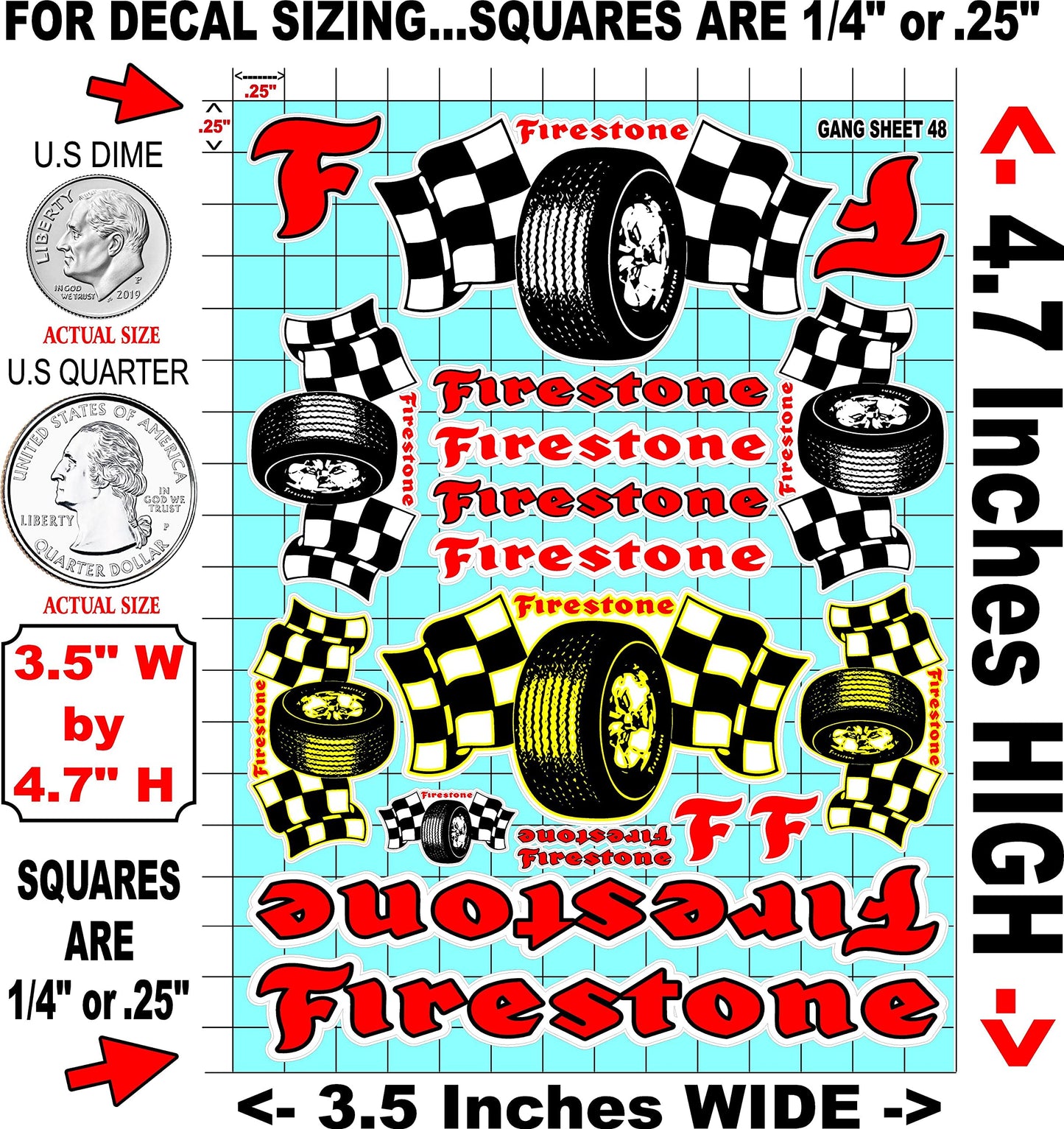 White Vinyl R/C Racing Sponsor Sticker Gang Sheet 48-1/24-1/16th Scale Model Decal Sticker Sheet Radio Control Lexan Body - Decorate Your R/c Cars, Boats, Trucks Scale Model � Die-Cut to Shape