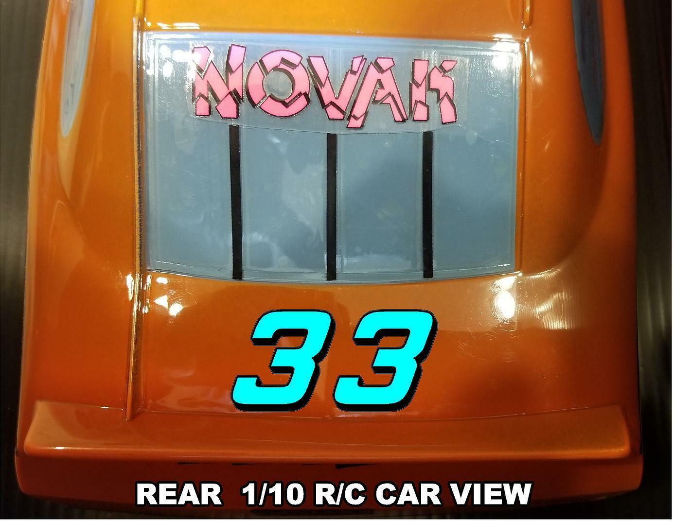 BURGANDY W/ outline #6 Racing Numbers Vinyl Decal Sheet -Nascar-GMC