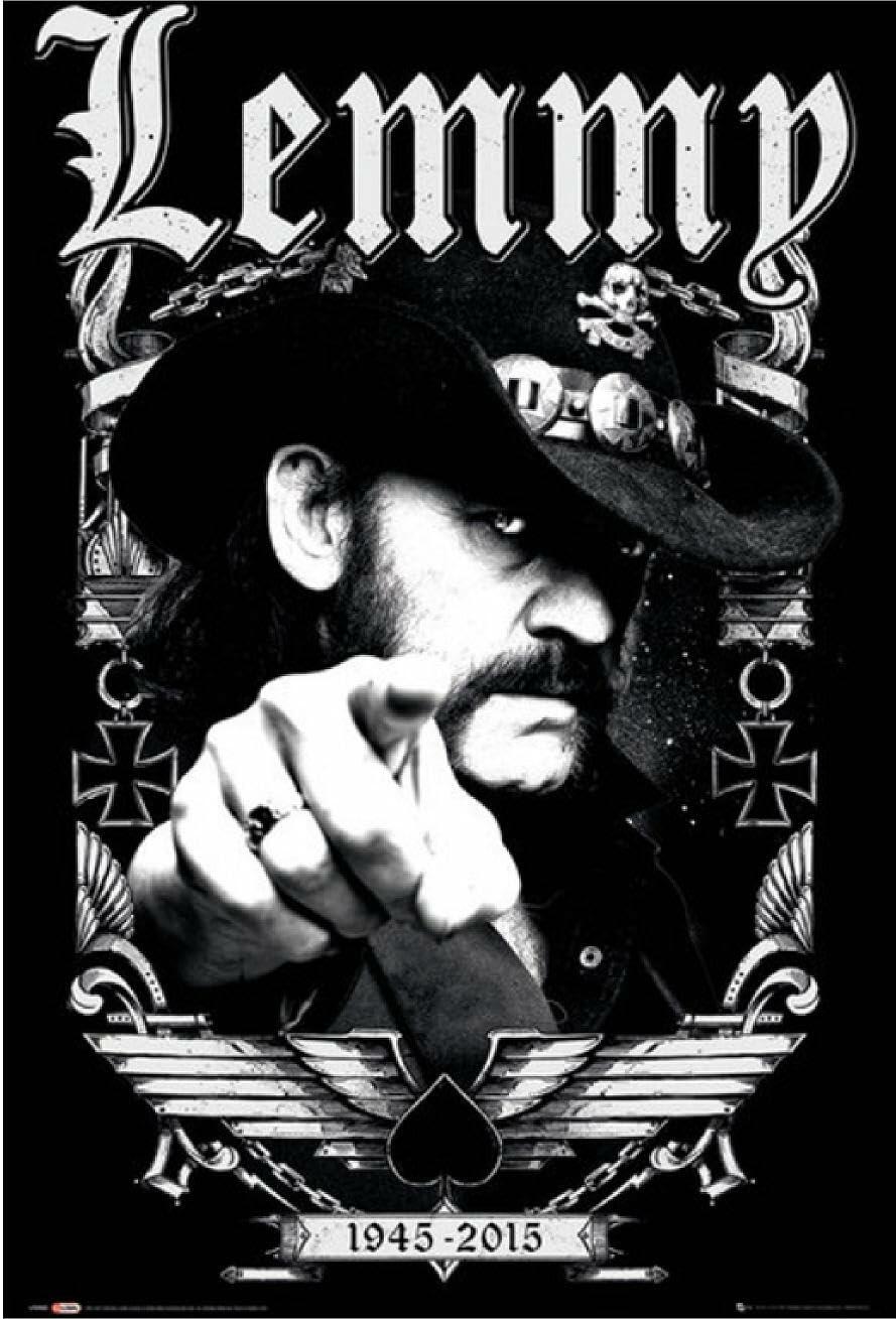 Lemmy 1945-2015 Memorial Music Poster 24x36