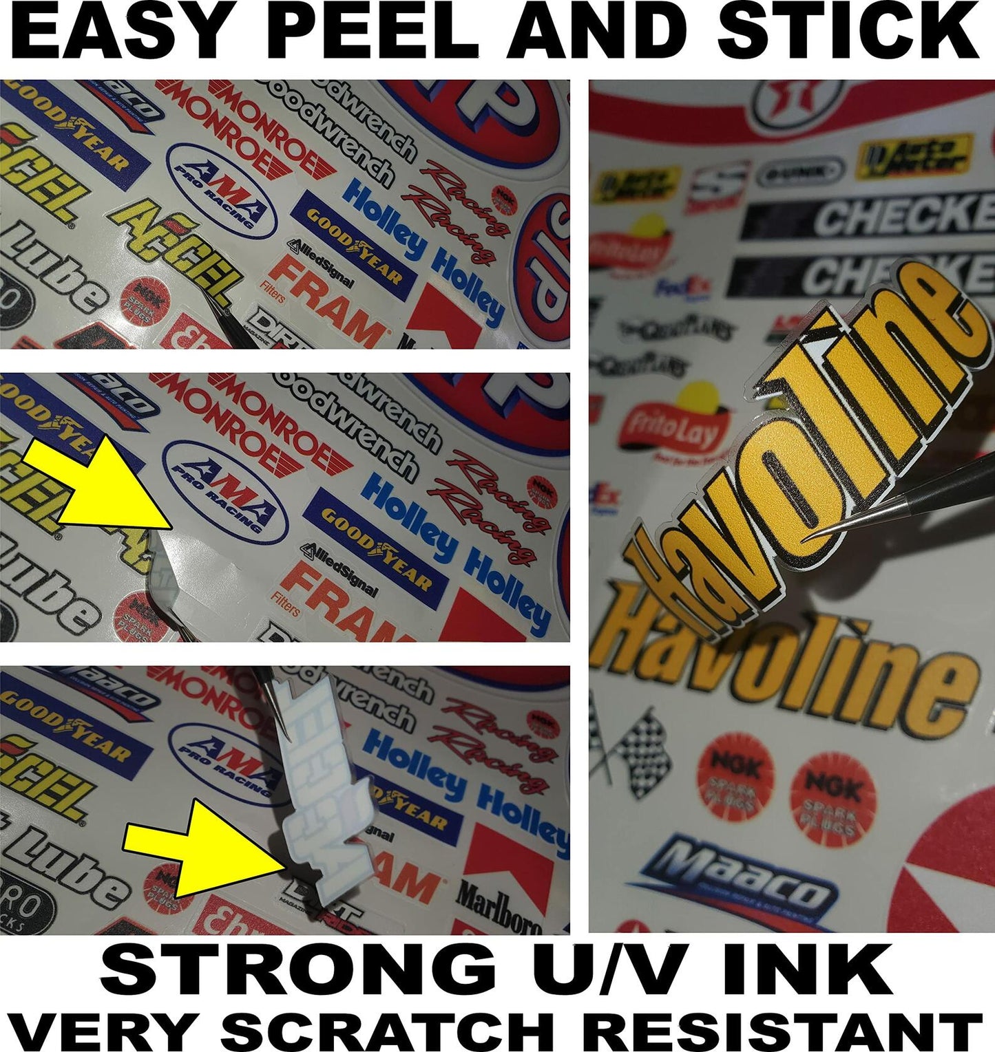 Clear Matte Finish Vinyl Sticker Sheet SM103-R/C Model Decal-1/24th-1/18th Scale DIE-Cut-Peel Radio Control | Slot Cars l Lexan