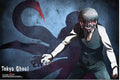 Tokyo Ghoul Kaneki Centipede Dark Fantasy Horizontal Poster 36 in x 24 in Out of Print