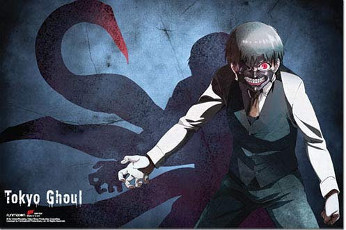 Tokyo Ghoul Kaneki Centipede Dark Fantasy Horizontal Poster 36 in x 24 in Out of Print