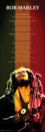 Bob Marley Live Door Poster 62" x 21" Aprox.