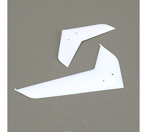 E-Flite Stabilizer/Fin Set, White: Blade 400
