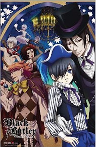 Buyartforless Black Butler Book of Circus 36x24 Anime Art Print Poster Japanese Animated Series Show