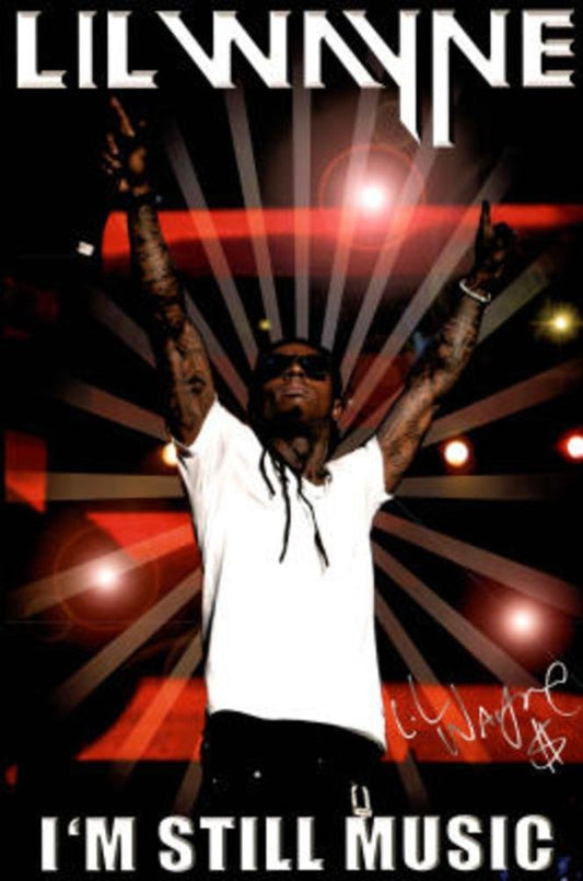 Lil Wayne I'm Still Music White T-Shirt Music Poster Print Poster Poster Print, 24x36