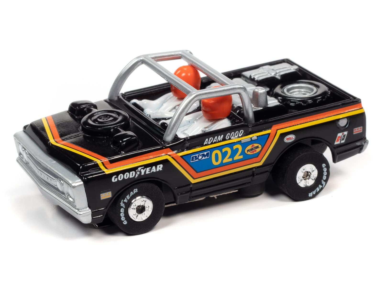 Auto World Thunderjet R34 1970 Chevrolet Baja Blazer (Black) HO Scale Slot Car