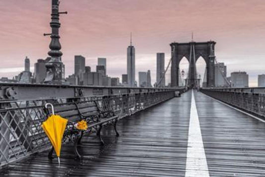 GB eye LTD, Assaf Frank, Brooklyn Bridge Umbrella, Maxi Poster, 61 x 91.5 cm, Wood, Multi-Colour