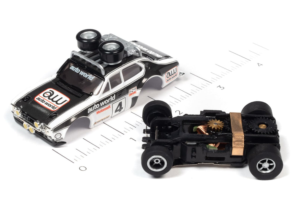 Auto World Xtraction 1975 Ford Escort MK1 HO Scale Slot Car