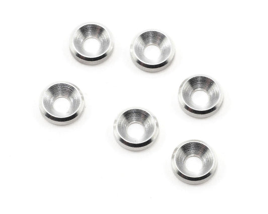 Racers Edge 3Mm Alum Concave Flat Head Washer RCE10200S