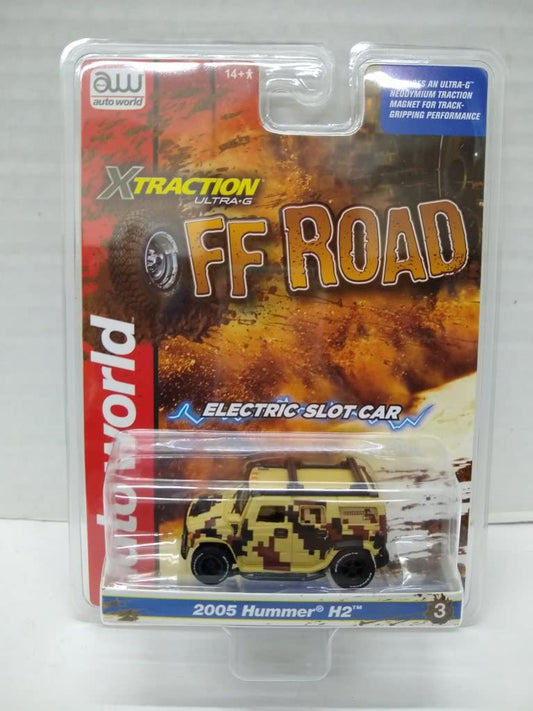 Auto World SC388-3B Off Road 2005 H2 HO Scale Electric Slot Car - Camouflage