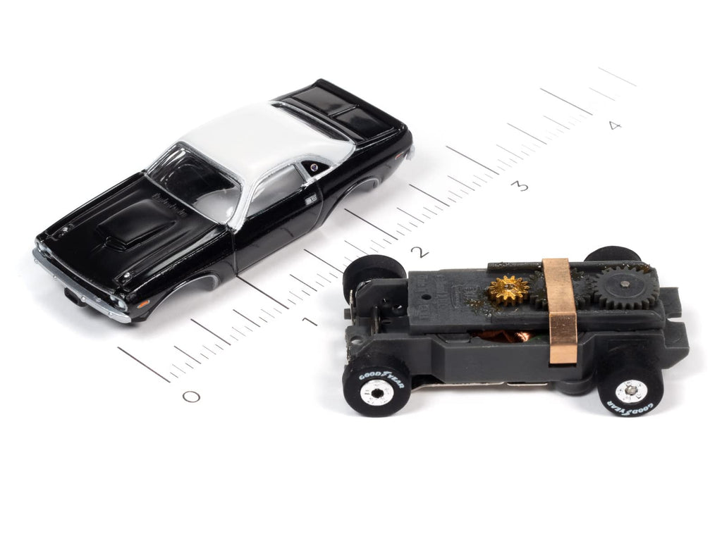 Auto World Thunderjet Mr. Norm's Grand Spaulding Dodge - 1970 Dodge Challenger T/A (Black) HO Scale Slot Car