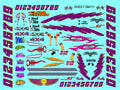 Clear Vinyl Sticker Sheet SM111-R/C Model Decal-1/18th - 1/12th-1/10th Scale DIE-Cut-Peel Radio Control | Slot Cars l Lexan