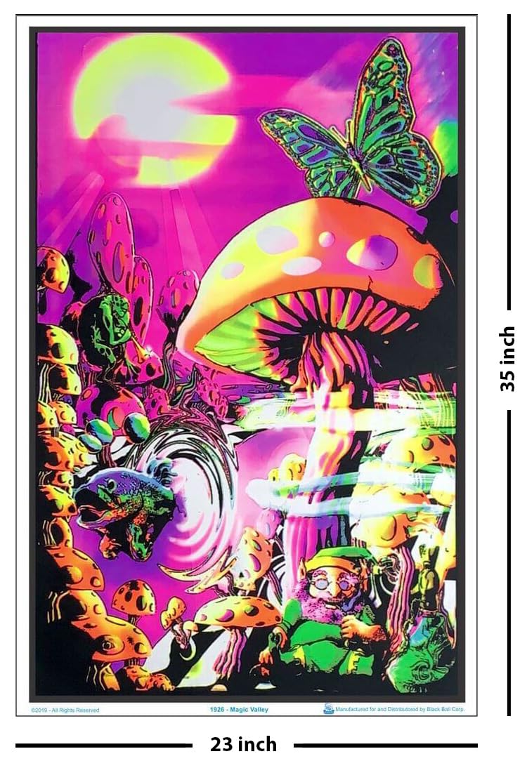Magic Valley - Flocked - Blacklight Poster - 23" x 35"