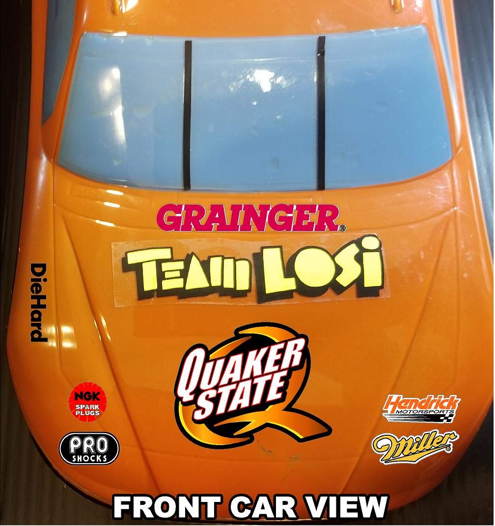 ACE- JEGS Sticker Gang Sheet 24-1/10 Scale White Vinyl R/C Model Decal Sticker Sheet Radio Control Lexan Body - Decorate Your R/c Cars, Boats, Trucks Along with Any Other Scale Model Kit.