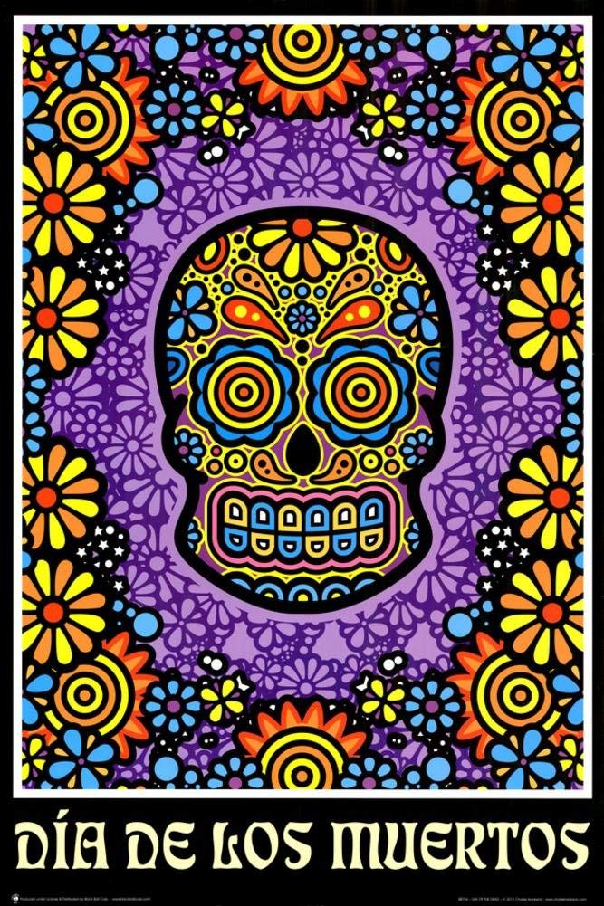 Day of The Dead by Charlie Hardwick 24x36 Poster Art Print Dia De Los Muertos