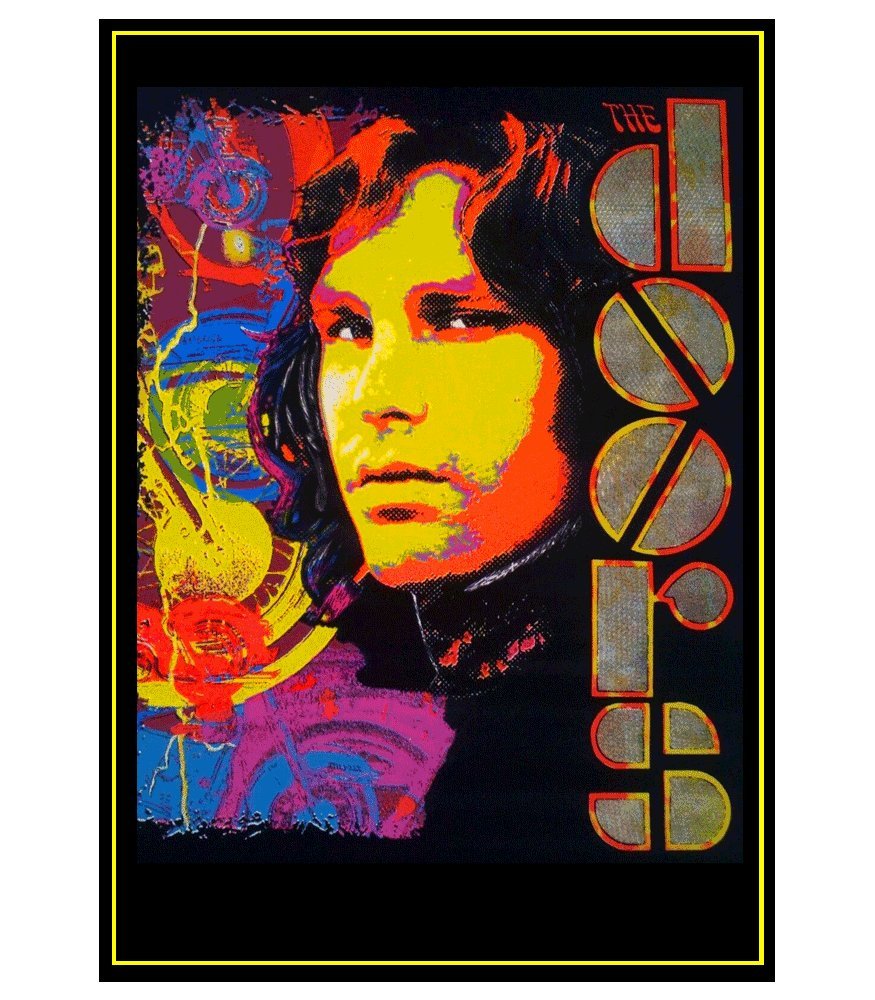 Jim Morrison Blacklight Poster