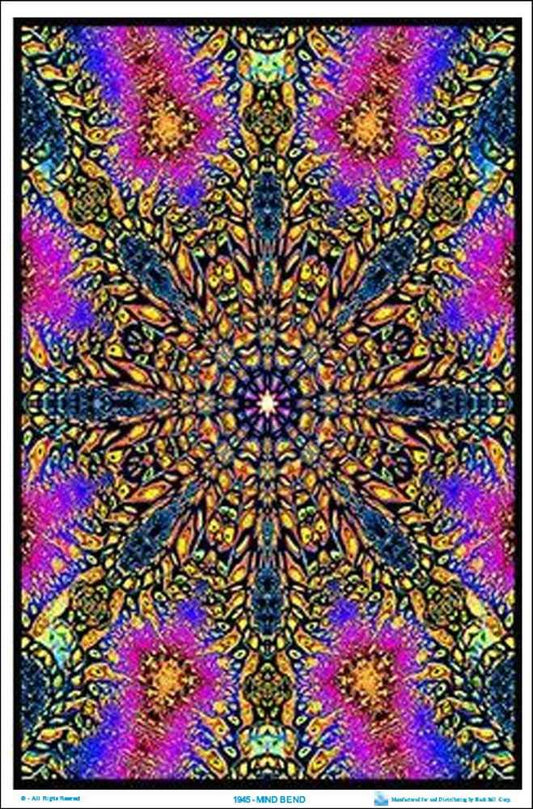 Mind Bend - Flocked - Blacklight Poster - 23" x 35"
