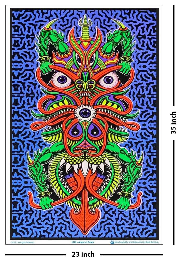 Angel of Death - by Chris Dyer - Blacklight Poster - 23" x 35"