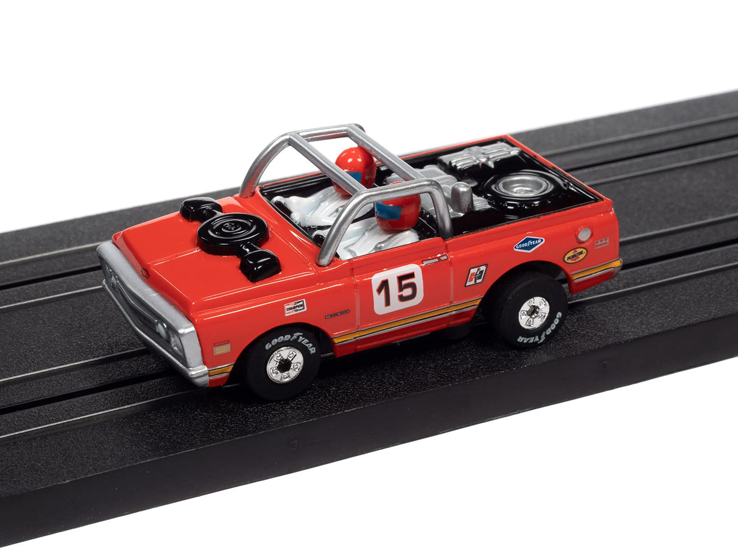 Auto World Thunderjet R34 1970 Chevrolet Baja Blazer (Red) HO Scale Slot Car