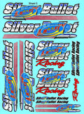 Racing Sponsor Lexan Body Car Racing - Sticker Gang Sheet 5 - White Vinyl 1/12 to 1/10 Scale White Vinyl R/C Model Decal Sticker Sheet Radio Control Lexan Body Decoration