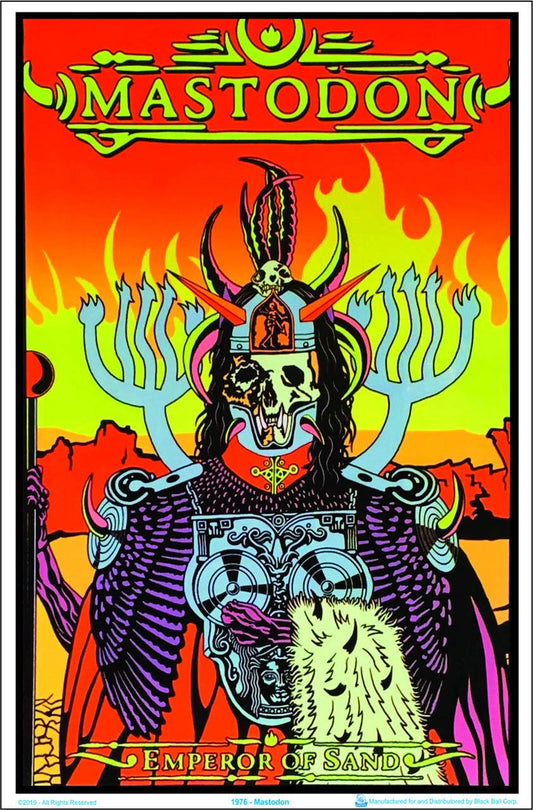 Mastodon- Emperor of Sand Blacklight Poster - Flocked - 23" x 35"