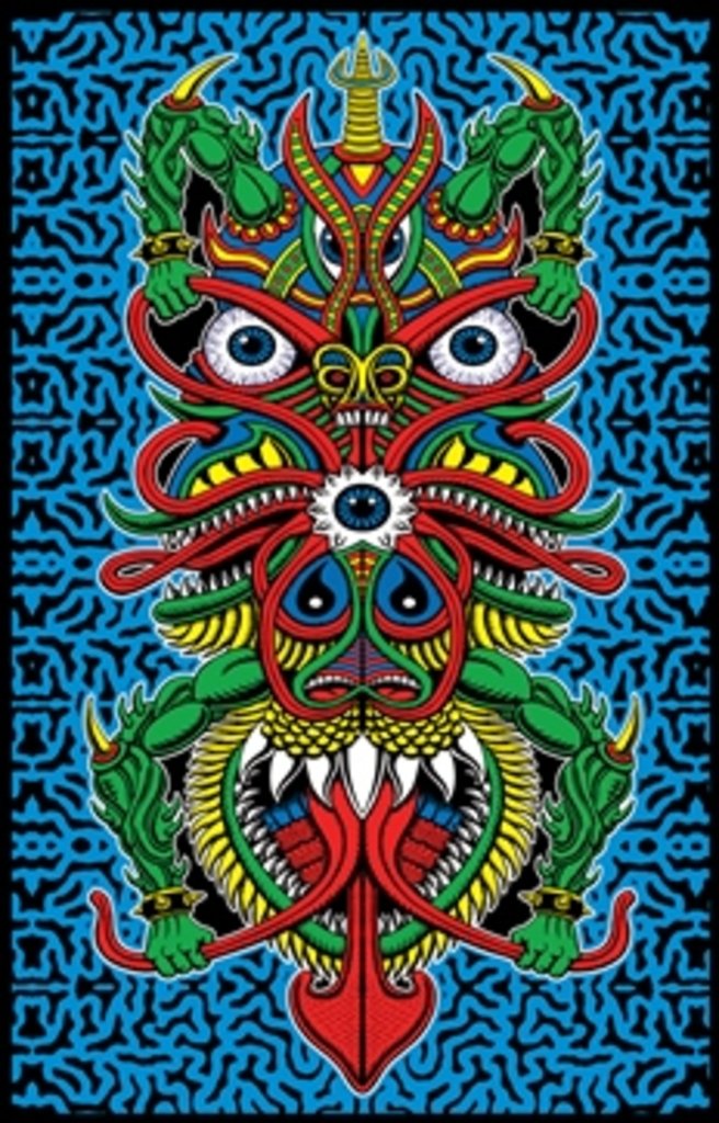 Angel of Death - by Chris Dyer - Blacklight Poster - 23" x 35"