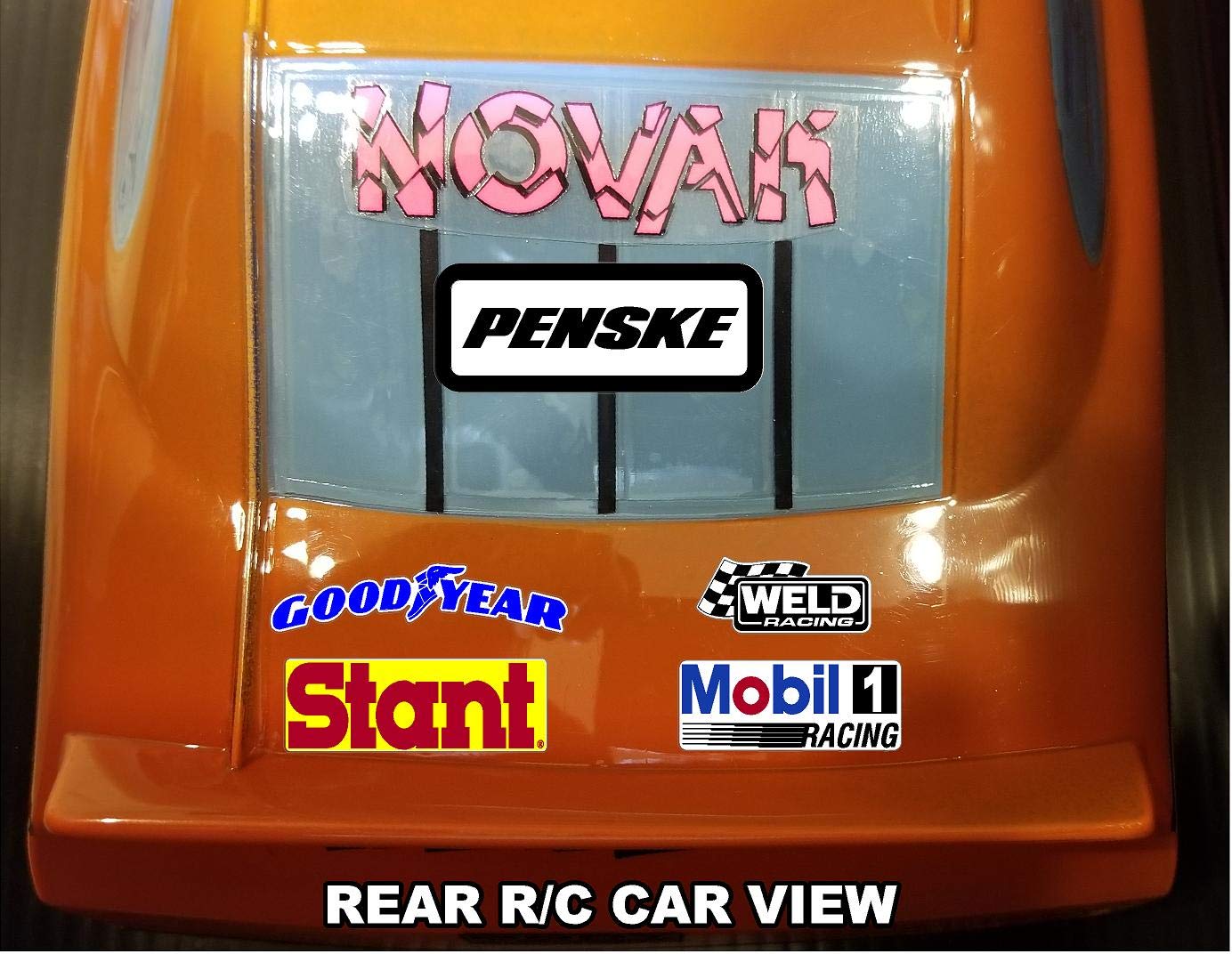 Route 66 - Super Bee - Sticker Gang Sheet 36 -White Vinyl 1/12 to 1/10 Scale White Vinyl R/C Model Decal Sticker Sheet Radio Control Lexan Body