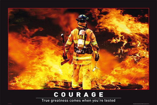 POSTER STOP ONLINE How I Met Your Mother - TV Show Poster (Barney Stinson's Courage Poster - Version 2) (Size 36" x 24")
