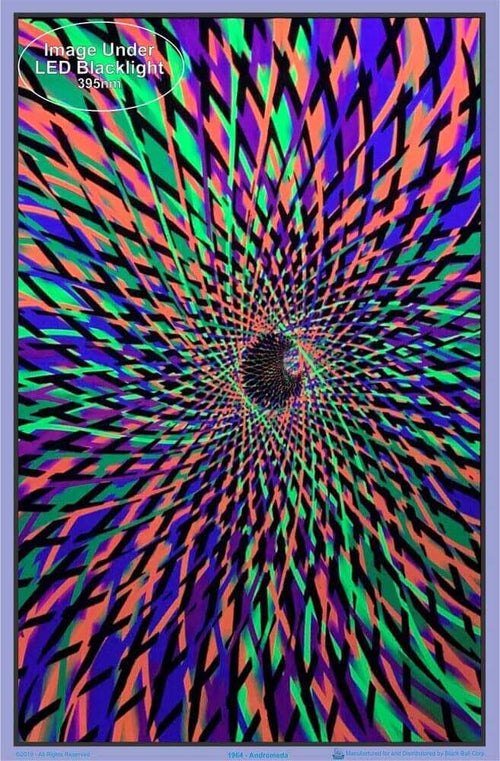 Andromeda - Flocked - Blacklight Poster - 23" x 35"