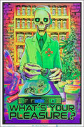 What's Your Pleasure - Medical Marijuana Pot Dispensary - Flocked - Blacklight Poster - 23" x 35"