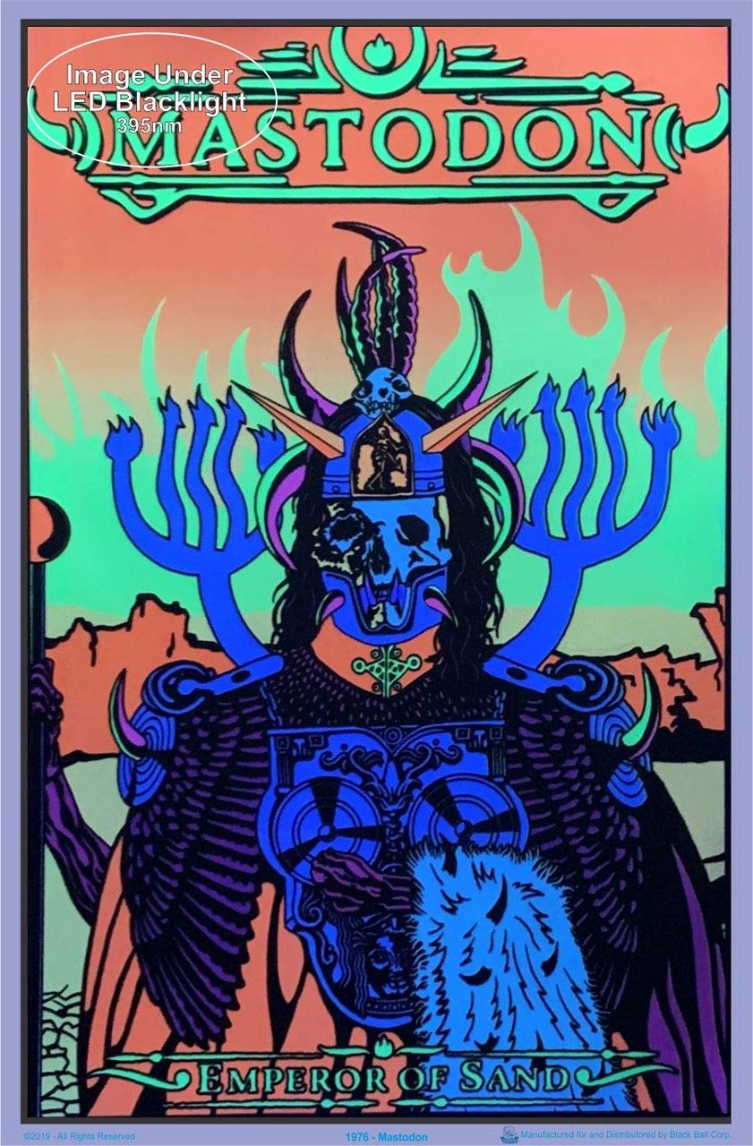 Mastodon- Emperor of Sand Blacklight Poster - Flocked - 23" x 35"
