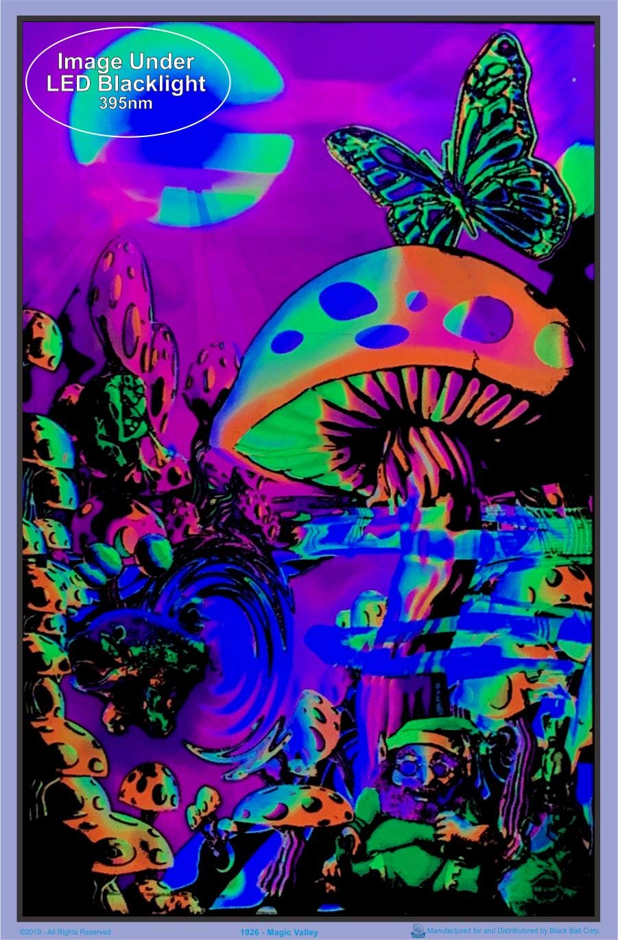 Magic Valley - Flocked - Blacklight Poster - 23" x 35"