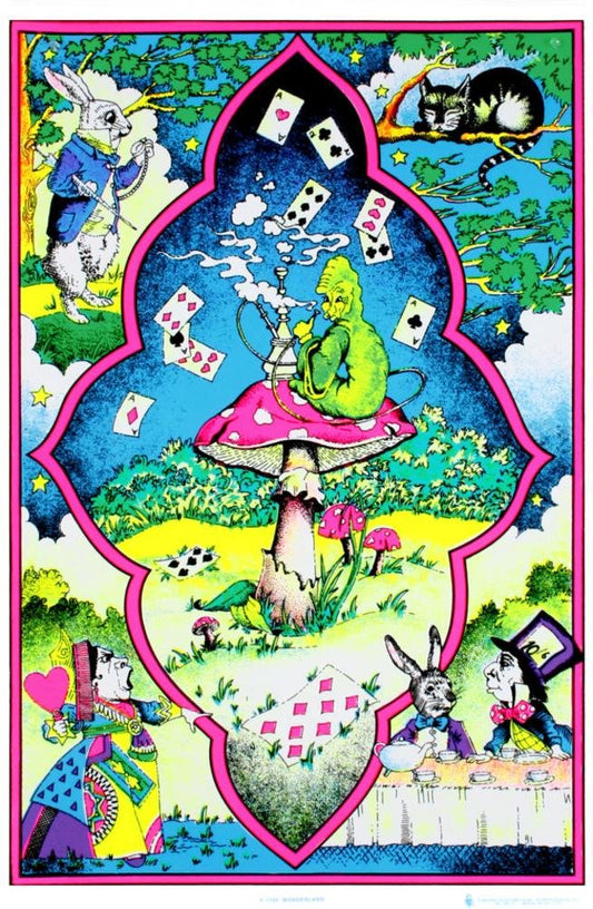 Wonderland Blacklight Poster 22 x 34in
